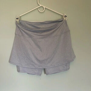 Harmony Balance women’s size large fitness skirt with biker short skort gray